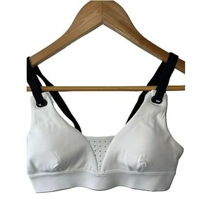 DLC Sports Bra Size S Combat Double Strap Padded V-Neck Bandier Perforated